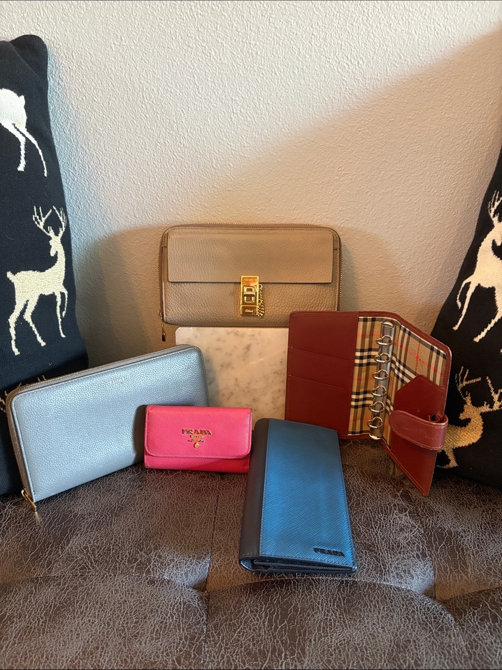 AUTHENTIC Assorted Leather Wallets and Keyholder Set